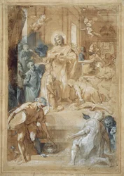 Die Einsetzung der Eucharistie, um 1603